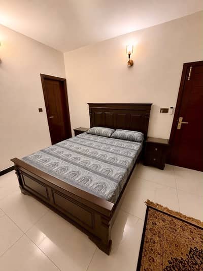 Wooden Bed || Side table set || Habitt Brand Bed || Solid bed set
