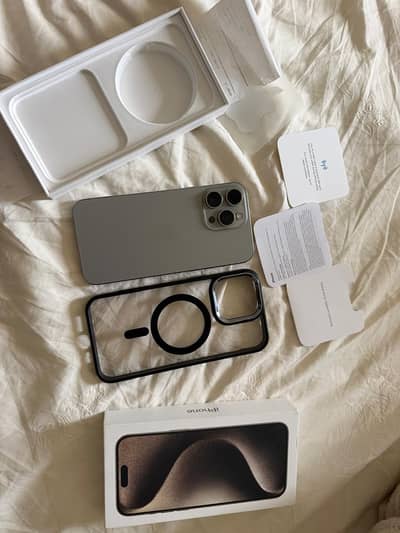 IPhone 15 pro max dual sim PTA approved FULL BOX with purchase slip