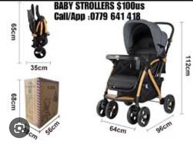 imported high quality pram stroller excellent condition