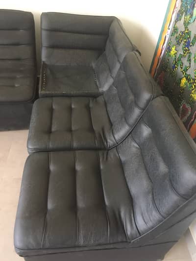 Used 5 seater office sofa