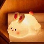 Kids Night Touch Silicone Cute Rabbit Lamp free COD cash on delivery