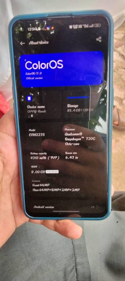 OPPO Reno 6 is nmbr py rabta krain 03018343150