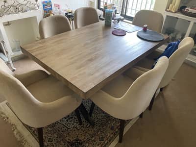 Dining table with 6 chairs