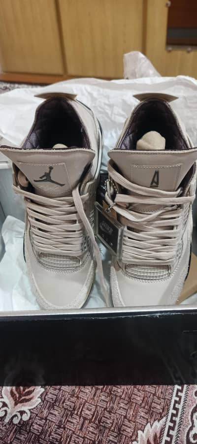 Air Jordan 4 'Fossil Stone' (42) X A Ma Maniére (Collab) | Brand New