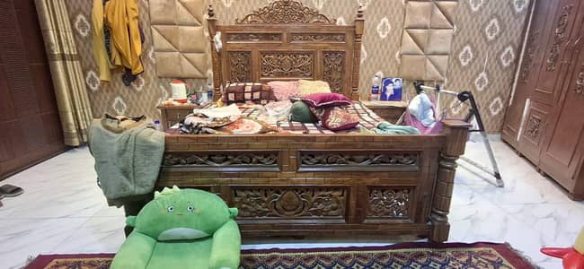 Chiniot design Bed wooden material
