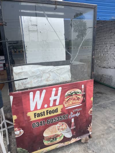 Burger making counter