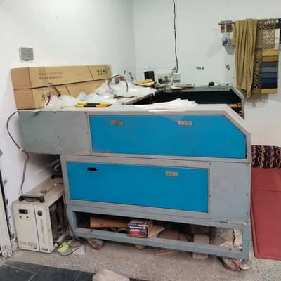 Lader cutting machine and Press machine