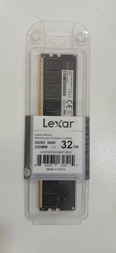 Lexar DDR5 32GB 5600mhz RAM price 50,000