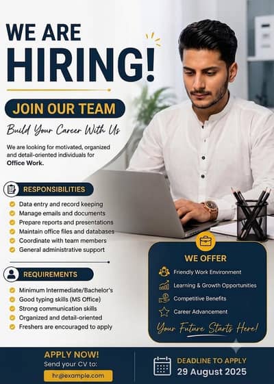 markiting staff required male and female