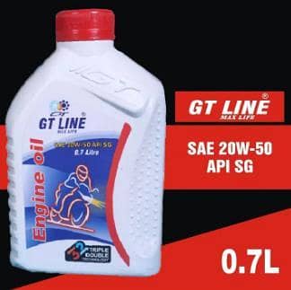 Honda CD 70 Oil - 70cc Bike Oil - GT LINE Engine Oil 20W-50 (0.7L) for Honda CD 70 & 70cc Motorcycles