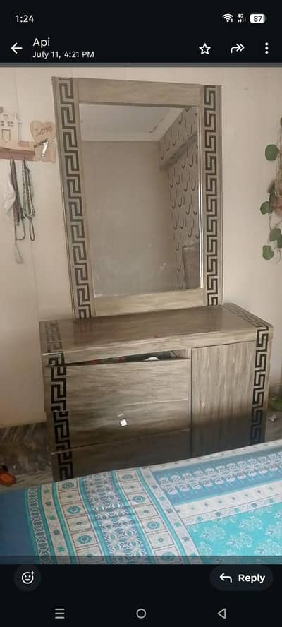 Versace bed set with dressing with 2 side tables