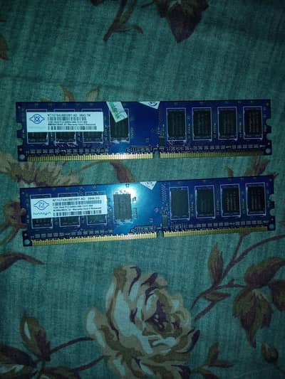1 GB + 1 GB rams for sale PC RAMs