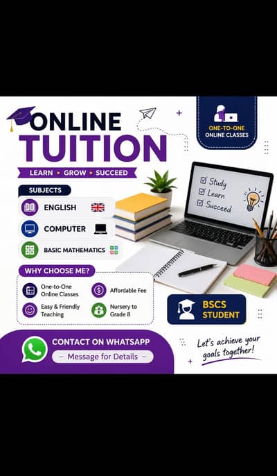 Online computer & English Tutor | BSCS student