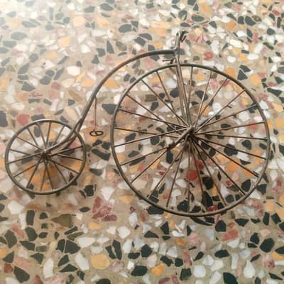 old artificial bicycle
