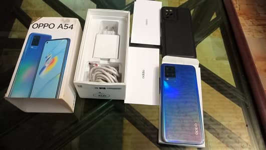 OPPO A54, 4/128, with original charger and box