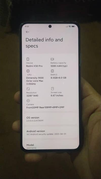 Xiaomi Redmi K50 Pro/ Exchange possible