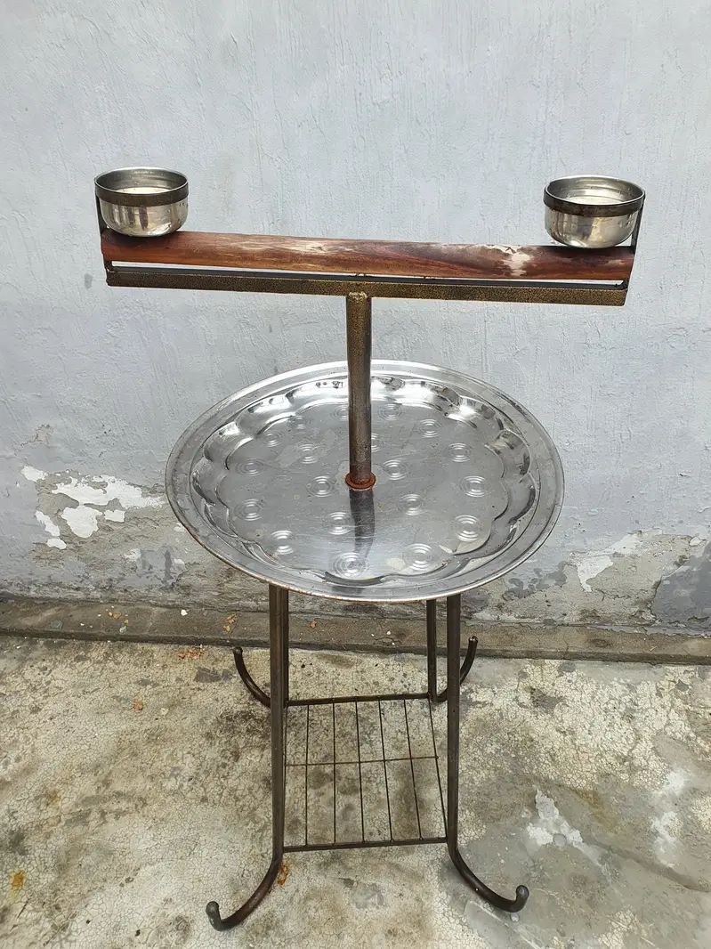 Parrot Stand with Stainless Steel Feeding Bowls – Strong & Durable — photo 2