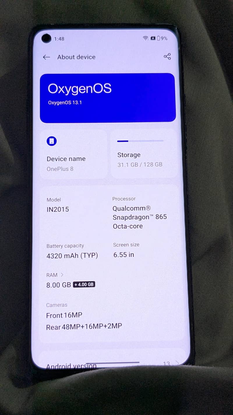 One Plus 8 9