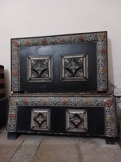 Single bed with mattress 2 pieces