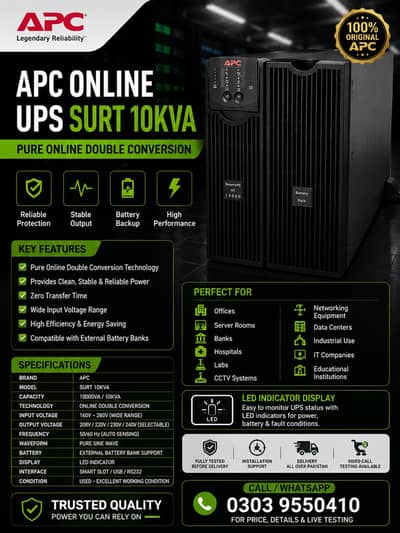 APC 10KVA Online UPS
