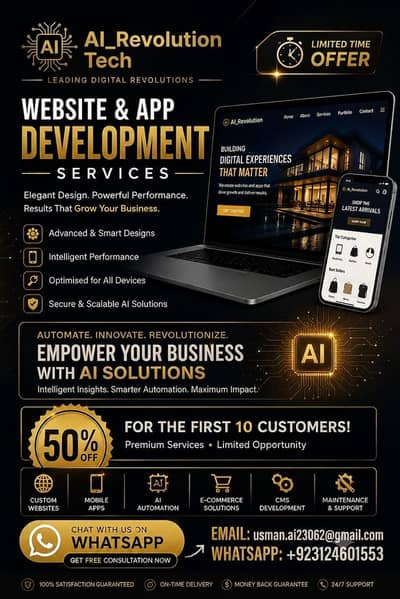 Professional Website & App Development | AI Solutions