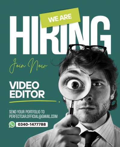 Video Editor Required