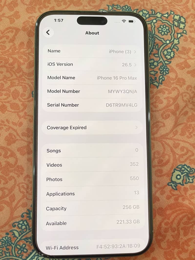 Iphone 16 pro max 0