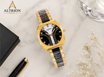 ⁠Forman Time Luxury Golden Watch - Brand New With Box⁠