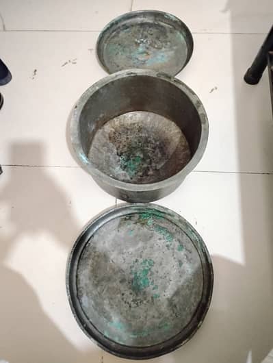 Antique Copper Pot & Thal | Purane Tambe Ke Bartan call 0312-2364115