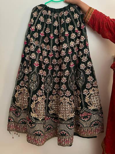A beautifu fancy lehnga choli and dupata
