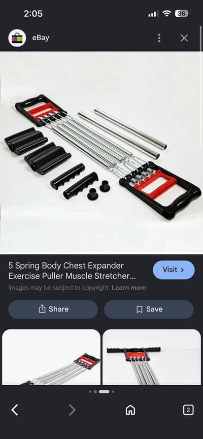 Adjustable 2-in-1 Chest Expander & Hand Grip Exercise Spring
