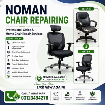 Gaming chair repair | Office Chair Repairing | Revolving Chair Repair
