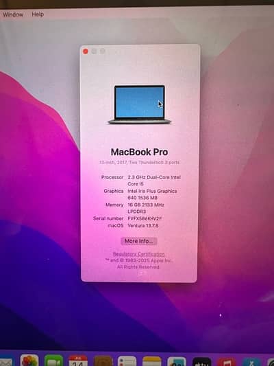 Macbook Pro 13’ 2017