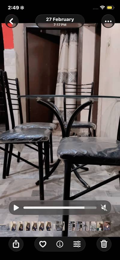 Dining table 4 seater