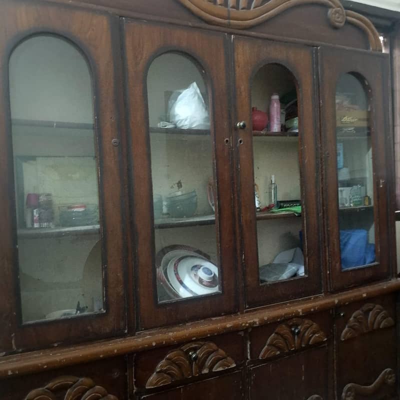 show case old solid wood 0