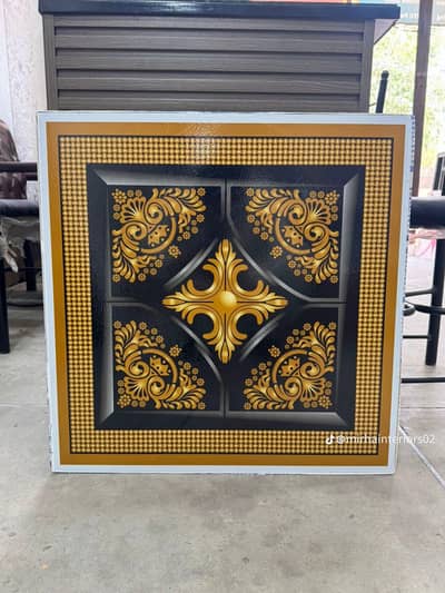 Ceiling 2x2-Office ceiling design-Gola border-Spanish work-Pop ceiling