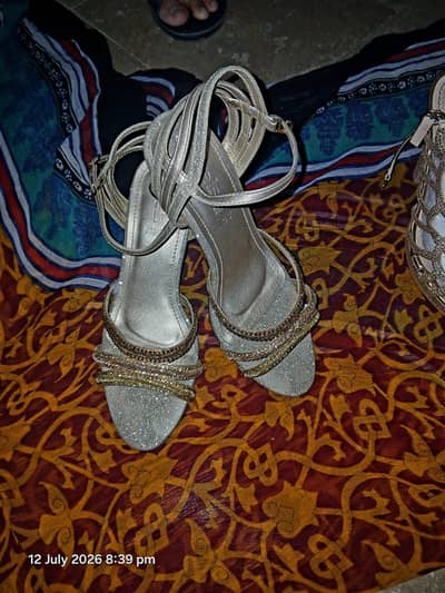Silver heels