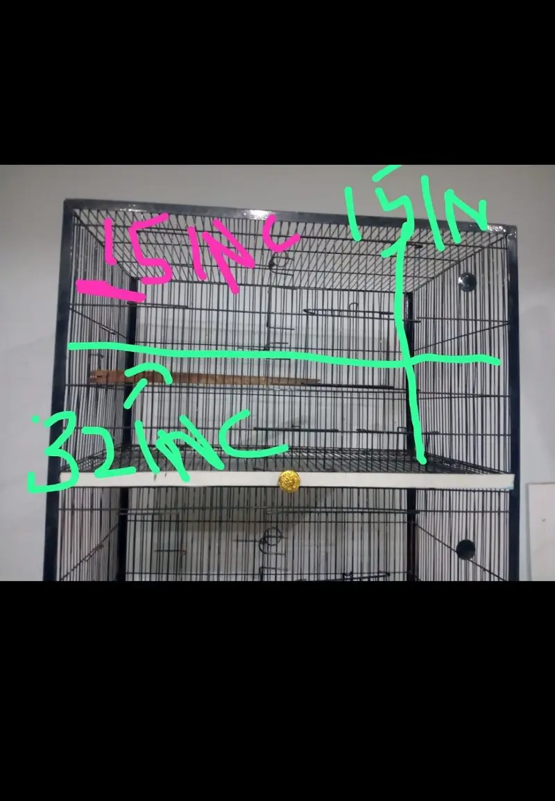 4 Portion Bird Cage for Sale – Good Condition — photo 4