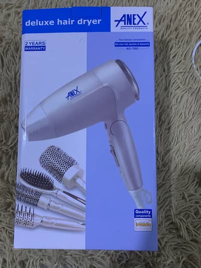 ANEX Deluxe Hair Dryer AG-7005 – Like New | Under Warranty