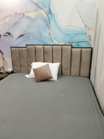 King bed with side table including mattress