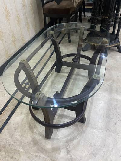 Wood and Glass table