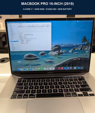 MacBook Pro 16-inch 2019 | i7, 16GB RAM, 512GB SSD | New Battery