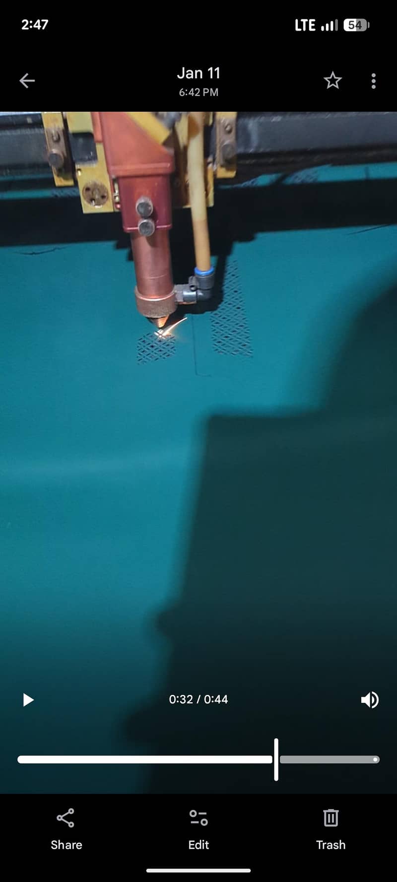 Laser cutting machine 2