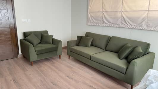BRAND NEW 6 Seater Sage Green Sofa set - Modern design -Moving scale