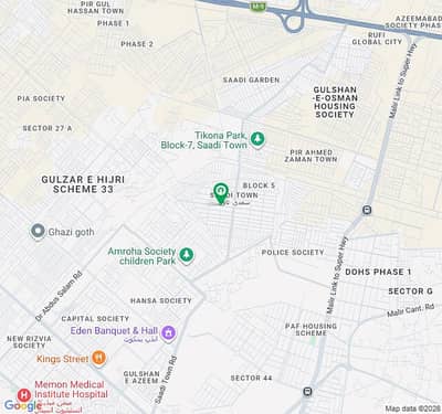 SAADI TOWN 60 FEET ROAD CORNER WEST OPEN LEASED VIP LOCATION 240 YARD