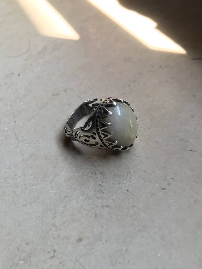 Dur e najaf silver ring 0