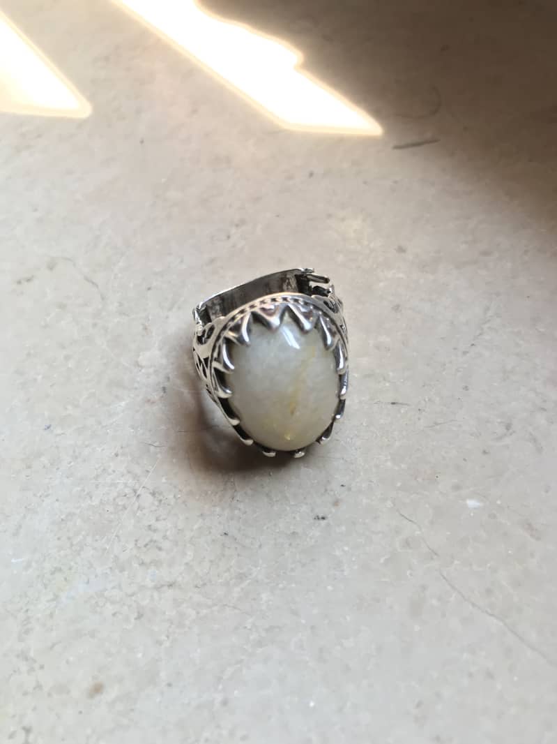 Dur e najaf silver ring 2