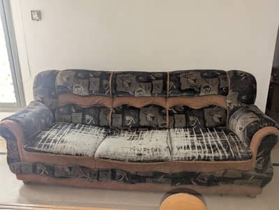 Five Seater Sofa Set Used Condition  Just need a Cloth change