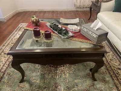 Contemporary three pieces, pure wood coffee table, in Clifton Karachi