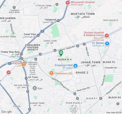 1 Kanal Commercial Plot Super Hot Location Main 150 Feet Road Direct Access To Canal Road For Sale In Johar Town Phase 2.